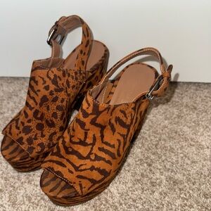 Chinese Laundry Leopard Print Women's Slingback Shoes
